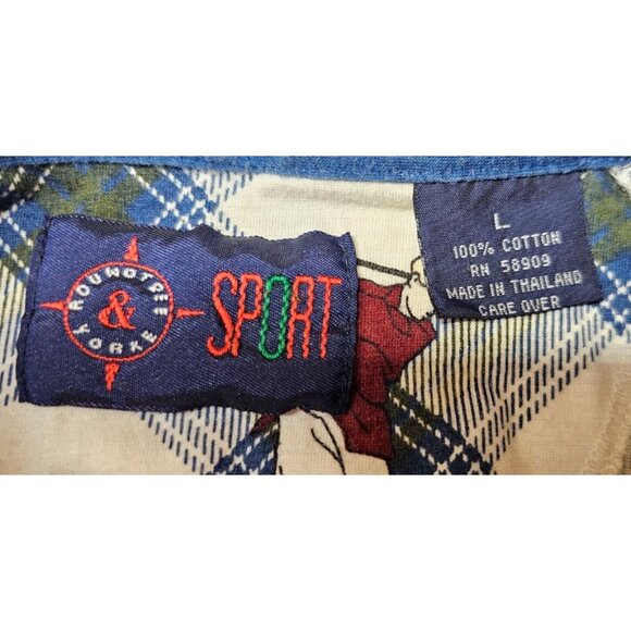 Roundtree & Yorke Golf Players Allover Print Mens L Short Sleeve Polo Shirt - Picture 12 of 12